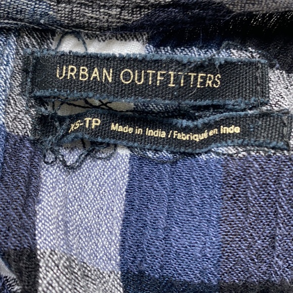 Urban Outfitters Navy Check Dress size XS - Picture 5 of 6